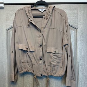 EUC Nordstrom “Jack” by BB Dakota hooded khaki lightweight jacket medium